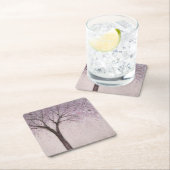 Dessous-de-verre Carré En Papier Blossom Printemps II (En situation)