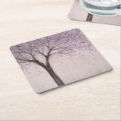 Dessous-de-verre Carré En Papier Blossom Printemps II (Incliné)