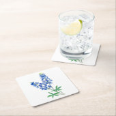 Dessous-de-verre Carré En Papier Bluebonnets 3 (En situation)