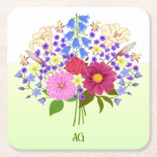 Dessous-de-verre Carré En Papier Blumenstrauss Yellow