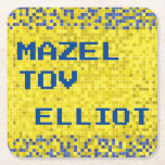Dessous-de-verre Carré En Papier BM Bar ou JEU Bat mitzvah SUR AUSSI<br><div class="desc">Bar Mitzvah ou Bat mitzvah, "JEU ON, AUSSI" parti à thème faveur Dessous de verre papier. Tous les éléments de conception peuvent être modifiés : supprimé, déplacé, redimensionné, etc. Personnalisez le texte modifiable en supprimant et en remplaçant par le vôtre. Choisissez votre style de police, votre couleur et votre taille...</div>