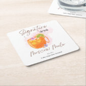 Dessous-de-verre Carré En Papier Boisson signature Moscow Mule (Incliné)