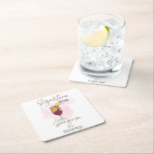 Dessous-de-verre Carré En Papier Boisson signature Sangria (En situation)