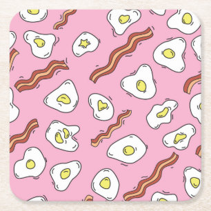 Dessous-de-verre Carré En Papier Bonanza petit-déjeuner : Plaisirs du dessin animé