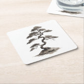 Dessous-de-verre Carré En Papier Bonsai (Incliné)