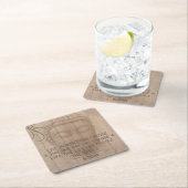 Dessous-de-verre Carré En Papier Bouddha Wise Words of Wisdom Mindfulb Proverbe (En situation)