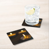 Dessous-de-verre Carré En Papier Bougies commémoratives belles (En situation)