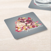 Dessous-de-verre Carré En Papier Bouquet (Incliné)