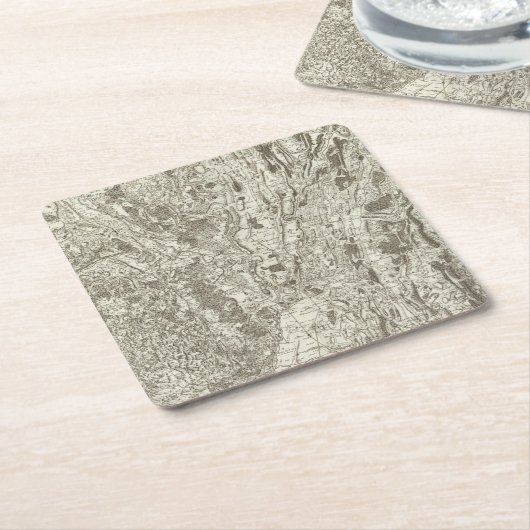 Dessous-de-verre Carré En Papier Bourgen Bresse (Incliné)