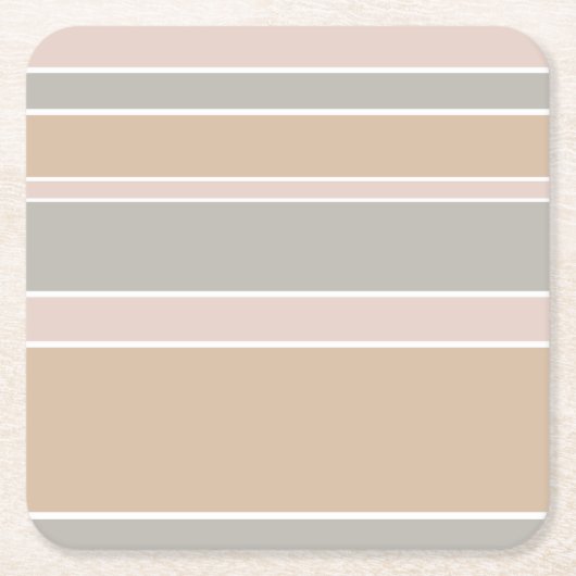 Dessous-de-verre Carré En Papier Brayures beiges (Devant)