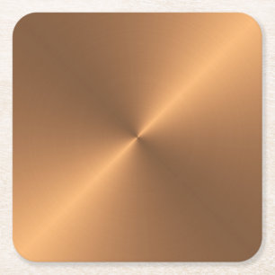 Dessous-de-verre Carré En Papier Brin cuivre
