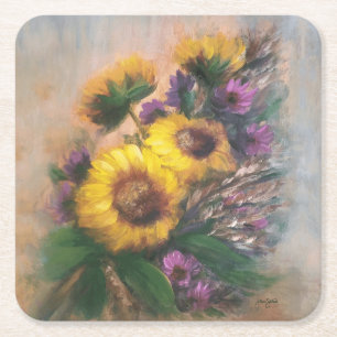 Dessous-de-verre Carré En Papier Brise de Tournesol par Jason Street