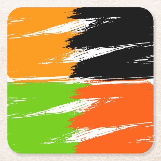 Dessous-de-verre Carré En Papier Brush Stroke Paint (Devant)