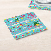 Dessous-de-verre Carré En Papier Buddy le Motif Elf Candy (Incliné)