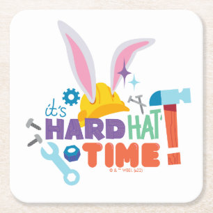 Dessous-de-verre Carré En Papier BUGS BUNNY BUILDERS™ C'est l'heure du casque