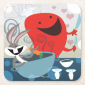 Dessous-de-verre Carré En Papier BUGS BUNNY™ & Gossamer Préparation de repas Whimsi (Devant)