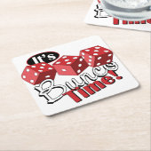 Dessous-de-verre Carré En Papier Bunco TIme (Incliné)