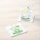 DESSOUS-DE-VERRE CARRÉ EN PAPIER BUNNY™ (En situation)