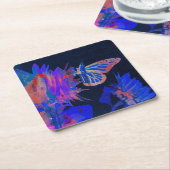 Dessous-de-verre Carré En Papier Butterfly (Incliné)