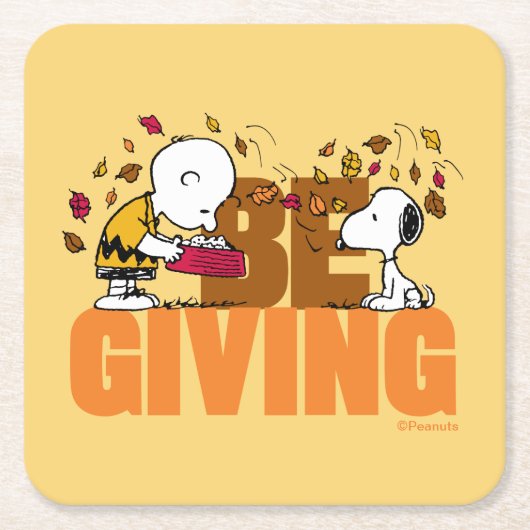 Dessous-de-verre Carré En Papier cacahuètes | Donner (Devant)