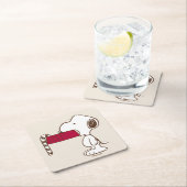 Dessous-de-verre Carré En Papier cacahuètes | Vacances (En situation)