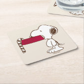 Dessous-de-verre Carré En Papier cacahuètes | Vacances (Incliné)