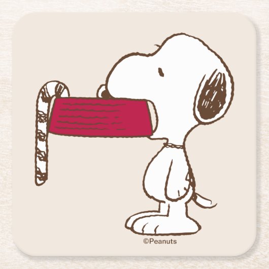 Dessous-de-verre Carré En Papier cacahuètes | Vacances (Devant)