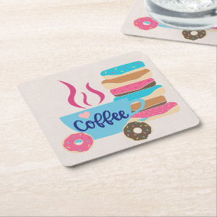 Dessous-de-verre Carré En Papier Café