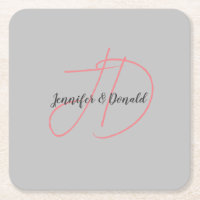 Calligraphie classique tendance monogramme