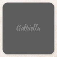 Calligraphie Élégant Gris clair Nom simple
