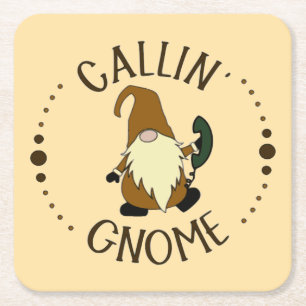 Dessous-de-verre Carré En Papier Callin’ Gnome