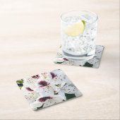 Dessous-de-verre Carré En Papier Calsap Rhododendrons (En situation)