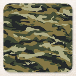 Dessous-de-verre Carré En Papier Camo