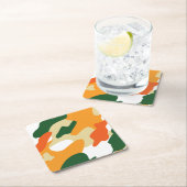 Dessous-de-verre Carré En Papier camouflage (En situation)