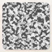 Dessous-de-verre Carré En Papier camouflage (Devant)