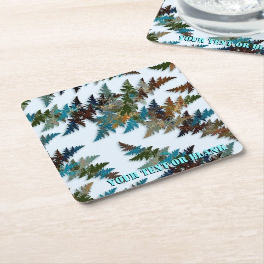 Dessous-de-verre Carré En Papier Camouflage arctique fragile (Incliné)