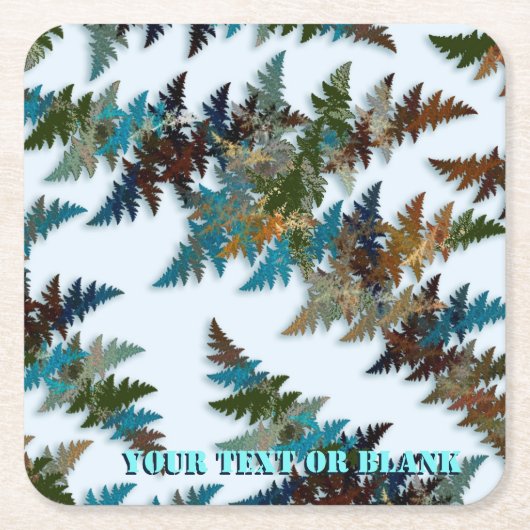 Dessous-de-verre Carré En Papier Camouflage arctique fragile (Devant)