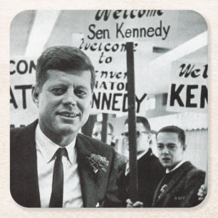 Dessous-de-verre Carré En Papier Candidat Kennedy