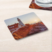 Dessous-de-verre Carré En Papier Cap Elizabeth Maine (Incliné)