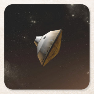 Dessous-de-verre Carré En Papier Capsule d'Aérocoque du Laboratoire des sciences de