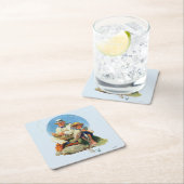 Dessous-de-verre Carré En Papier Capture le grand (En situation)