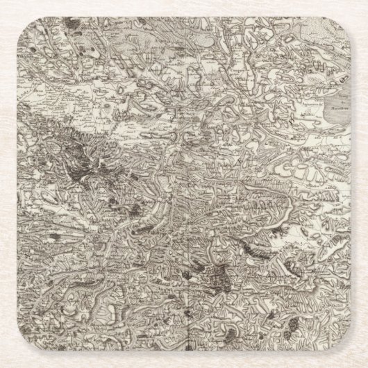 Dessous-de-verre Carré En Papier Carcassonne (Devant)