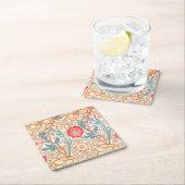 Dessous-de-verre Carré En Papier Carnation, William Morris (En situation)