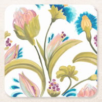 Carreaux floraux de l'abbaye - Fleurs de printemps