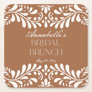 Dessous-de-verre Carré En Papier Carrelage en terre cuite Talavera Fiesta espagnole