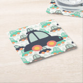 Dessous-de-verre Carré En Papier Cars et More (Incliné)