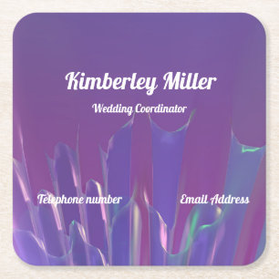 Dessous-de-verre Carré En Papier Carte de visite