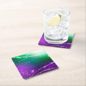 Dessous-de-verre Carré En Papier Carthagène Solive Purple (En situation)