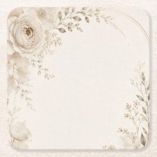 Dessous-de-verre Carré En Papier Carton d'invitation de mariage pour les événements