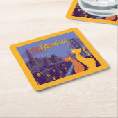 Dessous-de-verre Carré En Papier Cat Francisco (Incliné)